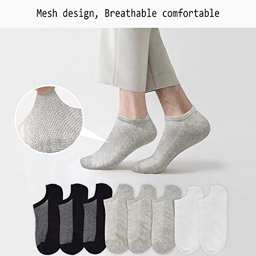 GRPSKCOS No Show Socks Men, 8 Pairs Low Cut Ankle Socks, Men Short Socks Casual Cotton Socks4