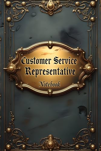 Customer service representative notebook: lined journal for men women coworker