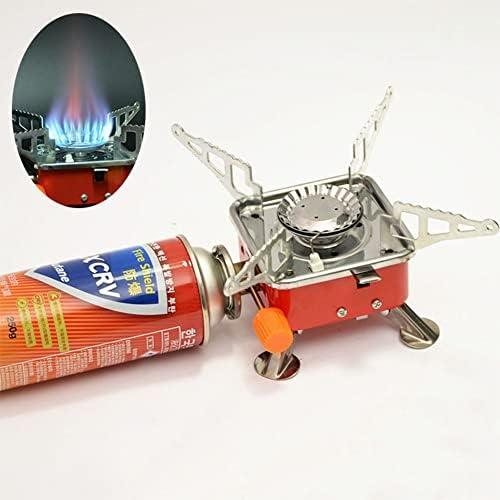 Mini Camping Stove, Portable Folding Windproof Small Gas Stove for Outdoor Camping Hiking Backpacking Road Trip 2