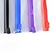 Qiilu Zipper Envelopes - 31pcs A6 Size Multicolor Zip Plastic Envelopes Translucent Reusable Zipper Folders for Office Classroom Dormitory - Efficient Organization