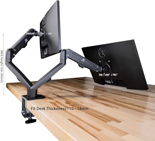 Image of HP Series 3 Pro 327pf 27 inch FHD IPS Monitor w /5ms Response Time (B0CG3UT#ABA) | Anti Glare, Flicker Free, VESA Mount (100mm), Displayport, HDMI, Black Color with DKZ Hub & ErgoFlexy Single Monitor Mount
