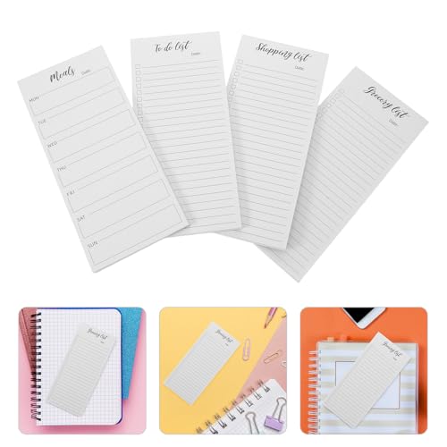 Cuaderno de notas magnético jojofuny con páginas rayadas para listas en el refrigerador 7