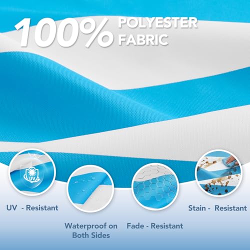 Chaise Lounge Chair Waterproof Cushion Set of 2 Outdoor for Pool - image 5