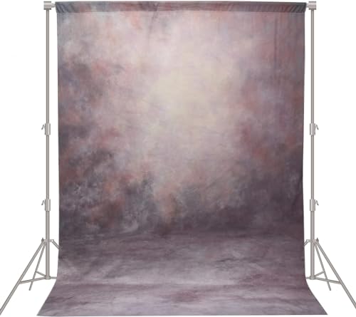 Haboke Abstract Professional Photography Backdrop for Portrait Photo Props Booth Background Photoshoot Studio with Ployester Fabric Roller Pocket on Top (8x12,Purple)