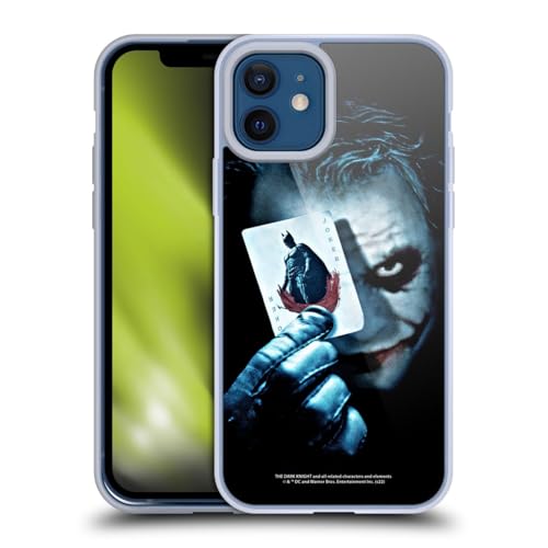 Head Case Designs Licenza Ufficiale The Dark Knight Carta Joker Arte Chiave Custodia Cover in Morbido Gel Compatibile con Apple iPhone 12 / iPhone 12 PRO