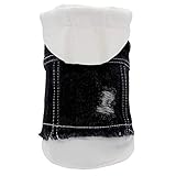 SILD Pet Clothes Dog Jeans Jacket Puppy Cat Clothes Dog Hoodies Cool Coat Dog Clothes for Small...
