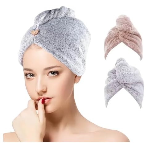 AMSGANK Serviettes de Séchage pour Cheveux Cover