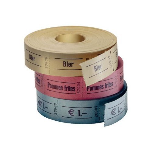 Preisvergleich Produktbild 3cm x 5,7cm Bonrolle Ausführung: Bratwurst (Rot)