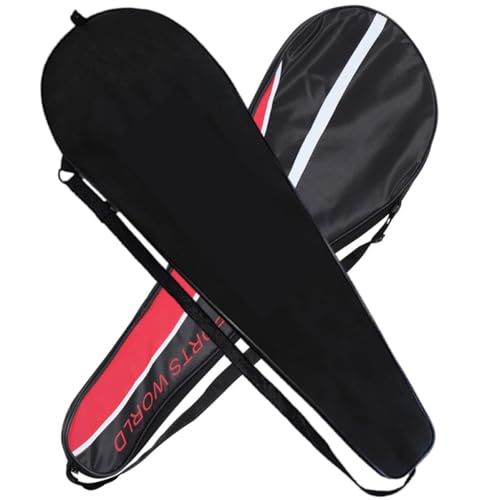 Bolsa de raqueta de bádminton con tela Oxford de alta resistencia y cremallera suave paquete de 2