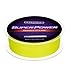 KastKing SuperPower Braid Fishing Line,  Yellow, 100LB/0.60mm/(1000M/1094 Yds)(8 Strands)