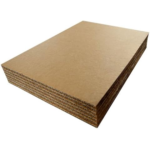 A3 420mm x 297mm Cardboard Corrugated Sheets Pads Dividers Art Craft Board Qty 25 Sheets Cover