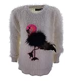  Girls Fashion Mädchen Kuschel Pullover in Wollweiß, Gr. 128/134, MS6301.10