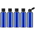 LISAPACK 3.4 oz Travel Bottles for Toiletries, Plastic Travel Size Containers for Shampoo Conditioner TSA Approved, Empty Small Squeeze for Lotion, Leak Proof Mini Liquid Tube for Refillable Blue