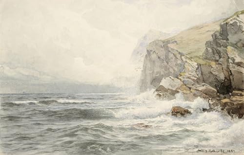 Impression sur toile William Trost Richards avec finitions haut de gamme pour grand salon