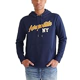 AEROPOSTALE Men's Aero Logo Popover Hoodie-Script, Cadet Navy, XX-Large