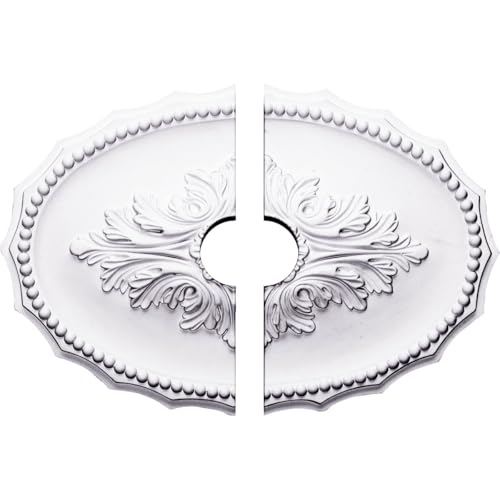 Plafón medallón Oxford duradero de 16 7/8 pulgadas para embellecer lámparas de techo