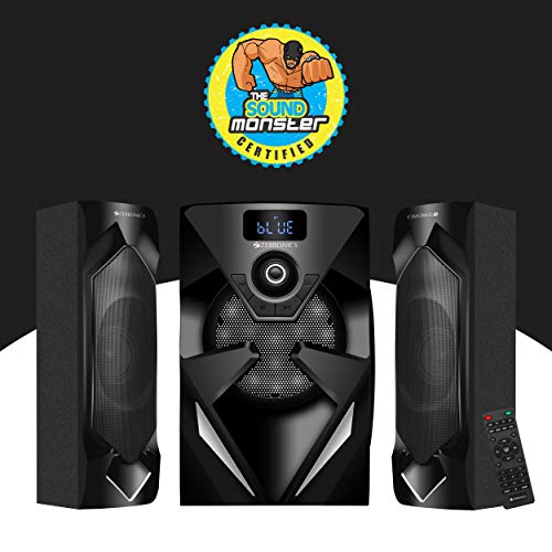 Image of ZEBRONICS Zeb-DHOOM 2 2.1 Multimedia Speaker with Bluetooth Connectivity,USB Connectivity and Aux Input