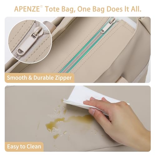 Bolsas de mano para mujer que solucionan el espacio para laptop y termo 6