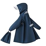 [COSHU] キッズ レインコート 柄 無地 雨具 カッパ ランドセル対応 柄 通学 通園 子ども 男女兼用 男の子 女の子 小学生 幼児 幼稚園 保育園 遠足 NVY：ネイビー XL(120-130)