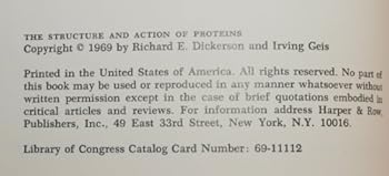 Hardcover The Structure and Action of Proteins Book