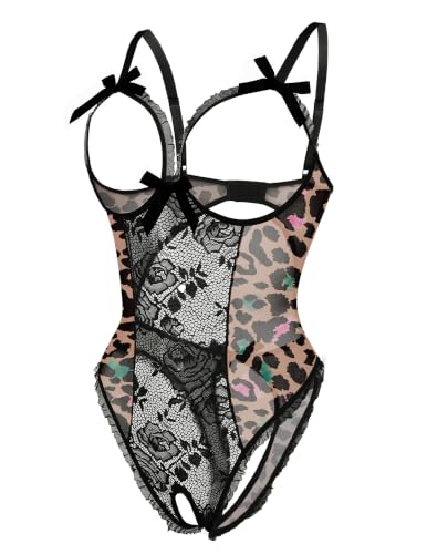 Image of Avidlove Women One Piece Lingerie Sexy Lace Babydoll Mini Bodysuit