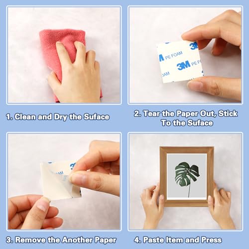 Upins 168-4665 150Pack Double Sided Foam Tape Strong Sticky Double Sided Foam Pads thumb #2