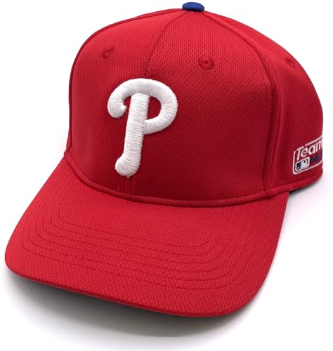 Gorra ajustable para niños rojo con logo bordado miniatura 1