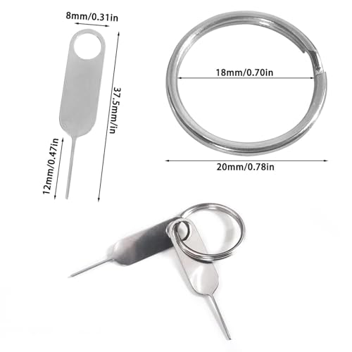 Image of 24Pack Sim Ejector Tool, Durable SIM Ejector Pin for Smartphones, Multi-Device SIM Tray Removal Tool for Travel Tech Maintenance