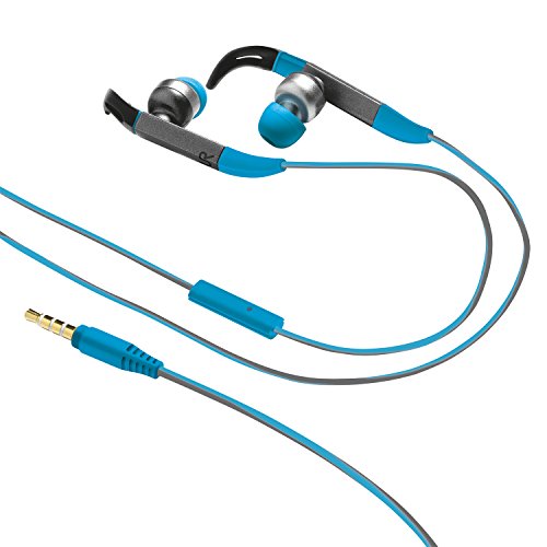 Trust Urban Fit In-ear Sports - Auriculares de botón con fijación para deportes (con micrófono), azul