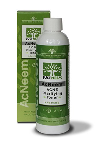 AcNeem Acne Clarifying Toner - Facial Toner for Smooth, Clear & Healthy Skin - Neem is Naturally Antifungal and Antibacterial - Dermatologist Recommended - 4.4 oz