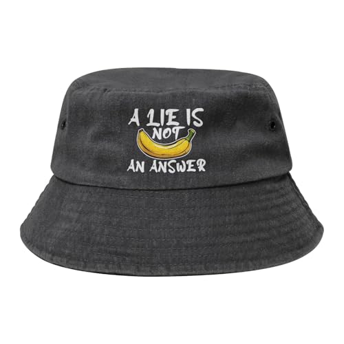 Qauirfe A Lie is Not an Answer Fashion Cowboy Denim Fisherman Hat Outdoor Fishing Cap Sun