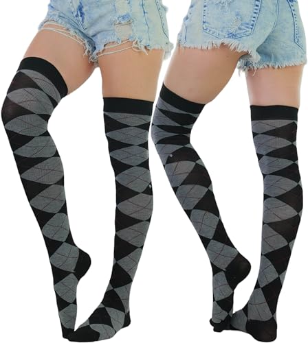 Image of ToBeInStyle Women's Over The Knee Knit Thigh High Warm Socks