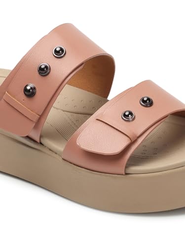 Image of Carlton London women's Adjustable Double Strap Platform Sandals