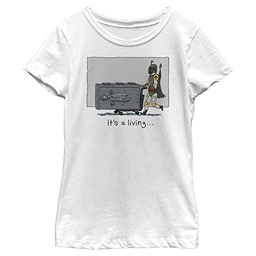 T-shirt Star Wars fille blanc en taille L à manches courtes