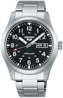 Seiko Herren Analog Automatik Uhr mit Edelstahl Armband SRPG27K1