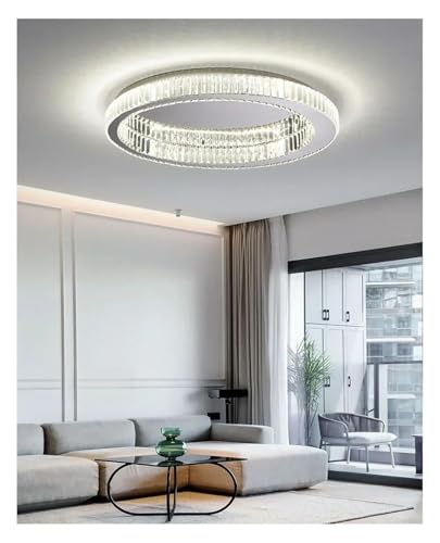 Lustre en cristal LED pour illuminer une pièce sombre avec un plafonnier argent moderne