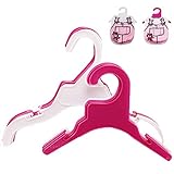 Symphonyw Pet Clothing Hanger, 10PCS Plastic Anti-Skid Dog Puppy Cat Clothes Clothing Rack for Small...