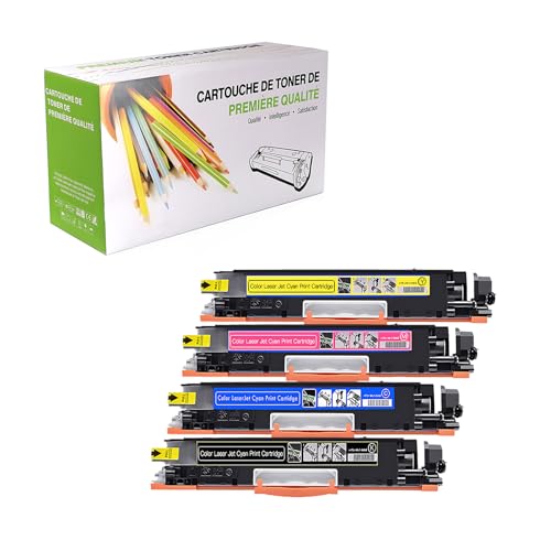 TenFenk Compatible Reemplazo De Cartucho De Tóner Para HP 126A CE310A CF311A CF312A CE313A Para Usar Con HP Color Laser CP1025 CP1025NW MFP M175A M175NW M275NW Impresora,4 Pack,4p