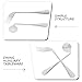 2 Pcs/ set Angled Fork Spoon Ergonomic Fork Curved Utensil Angled Fork Eating Feeding Curved Spoon for Elderly Patients, Right Hand