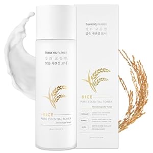 THANKYOU FARMER Rice Pure Essential Facial Toner for Woman 7.03 oz – Hydrating Rice Toner for Face with Niacinamide & Centella, Milk Toner for Glass Skin – Vegan Korean Skin Care for Dry Skin