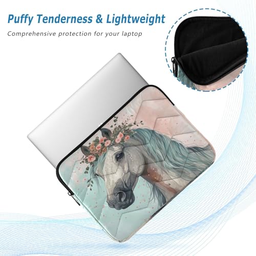 Funda para portátil 13-14 pulgadas impermeable gris floral miniatura 5