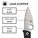 Spyderco Leafjumper Lightweight Mid-Sized Pocket Knife with VG-10 Stainless Steel and Black FRN Handle - SpyderEdge - C262BK