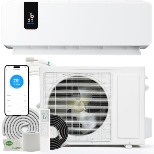 Image of YITAHOME 20 SEER2 24000 BTU Mini Split AC /Heating System, 208-230V Pre-charged Air Conditioner Heat Pump, Energy Efficient Inverter Split Unit AC, Compatible with Wifi & Alexa, Cool Up to 1500 Sq. Ft