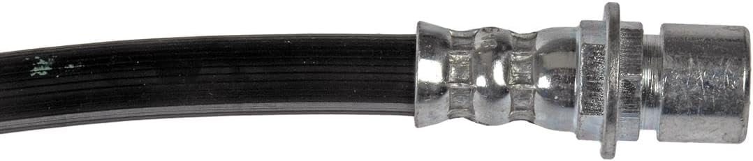 Close-up of the banjo fitting end of the Dorman H620441 brake hose