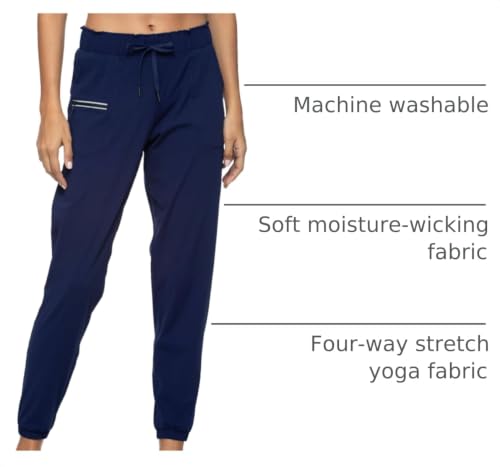 Image of Haowind Joggers for Women with Pockets Elastic Waist Workout Sport Gym Pants Comfy Lounge Yoga Running Pants