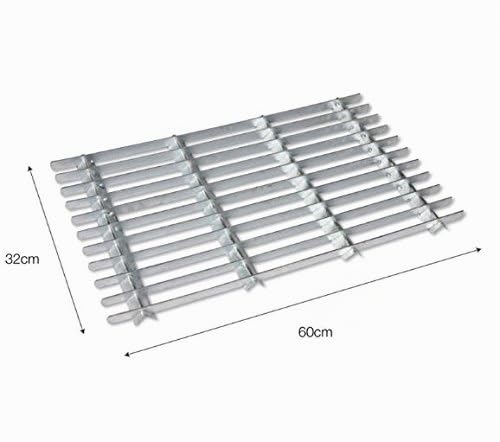 CKB LTD® Metal Grill Galvanised Steel Doormat Outdoor Paillasson en métal Grille en Acier galvanisé Petit Tapis de Porte - Small