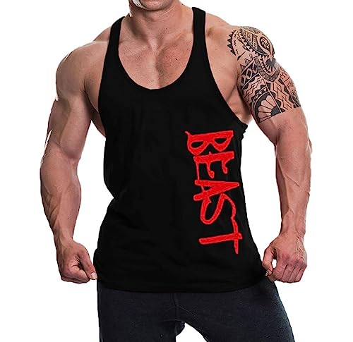 Image of THE BLAZZE Men's Cotton Sleeveless Tank Tops Gym Vest for Mens