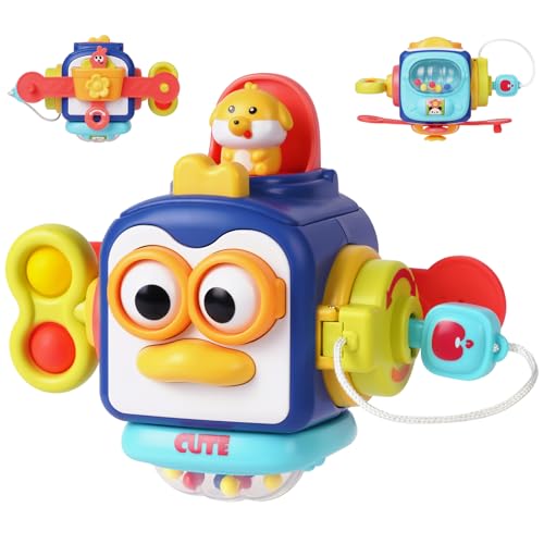 Ainiv Jouet Bebe 1 an, Cube de Motricité pour Bébé à Partir de 1 an, Montessori Sensoriel Jouet...