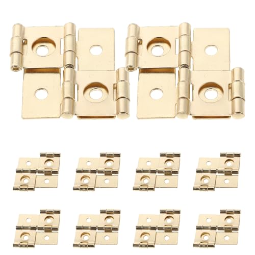 LIGIGWASH Bisagras Decorativas de Doble Acción para Puertas y Ventanas Vintage Bisagras Metálicas de 47x47 Mm en Tono Dorado de 360 Grados Paquete de 20 Piezas para Mamparas y