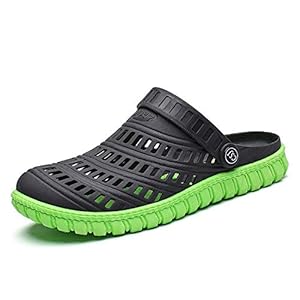 WOJIAO Heren Mesh Opengewerkte Slippers Casual Ademende Sandalen Outdoor Beach Schoenen